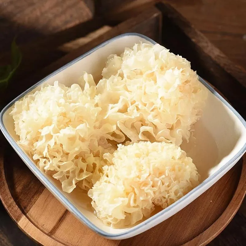 High Quality Fresh Organic White Snow Fungus Tremella Mushrooms for Mushroom Dishes